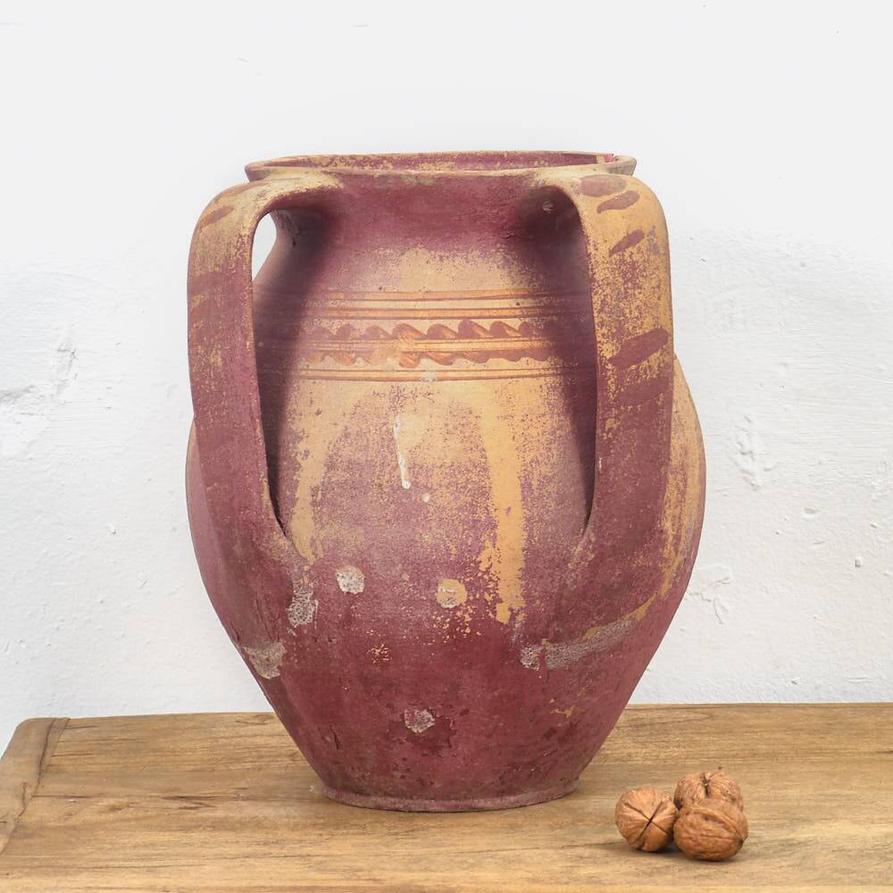 Antique wabi sabi style ceramic vase (circa 1920)