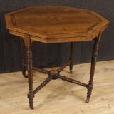 English octagonal inlaid table from the '20