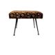Pouf fleuri vintage / tabouret pliant / petite échelle