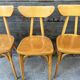Suite de 4 chaises « banane » Lutherma