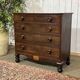 Victorian English commode from the 19th century in mahogany.