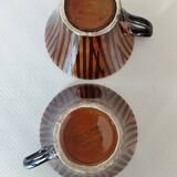 Sarreguemines "Domino" cups