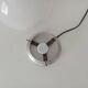 Vintage opaline and aluminium ceiling light from the 1950s.