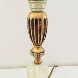 Set of 2 feet of marble brass lamp
