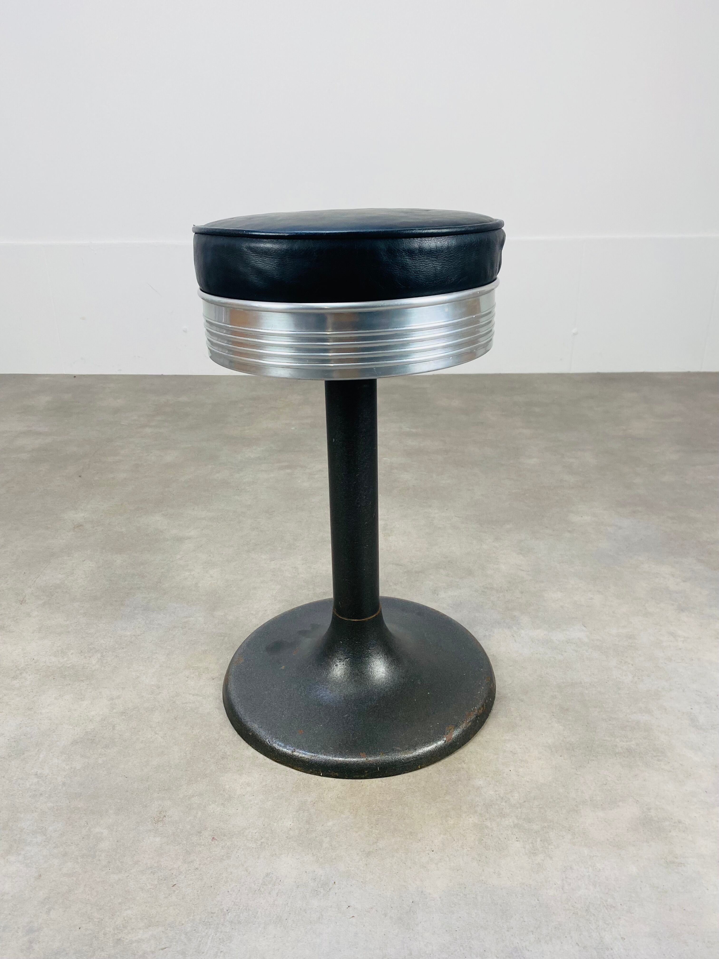 Vintage industrial style dining stool by trewa