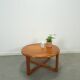 Table basse ronde en teck Niels Bach Danemark