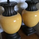 Vintage cracked ceramic lamp
