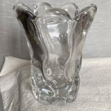 Vintage DAUM crystal vase from the 1960s