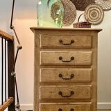 Solid oak chest of drawers