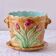 Large slip planter by Wasmuel Art Nouveau 19th century