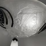 Muller Art Deco glass chandelier