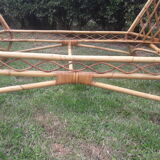 Pair of rattan beds