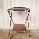 Folding service on formica wheels