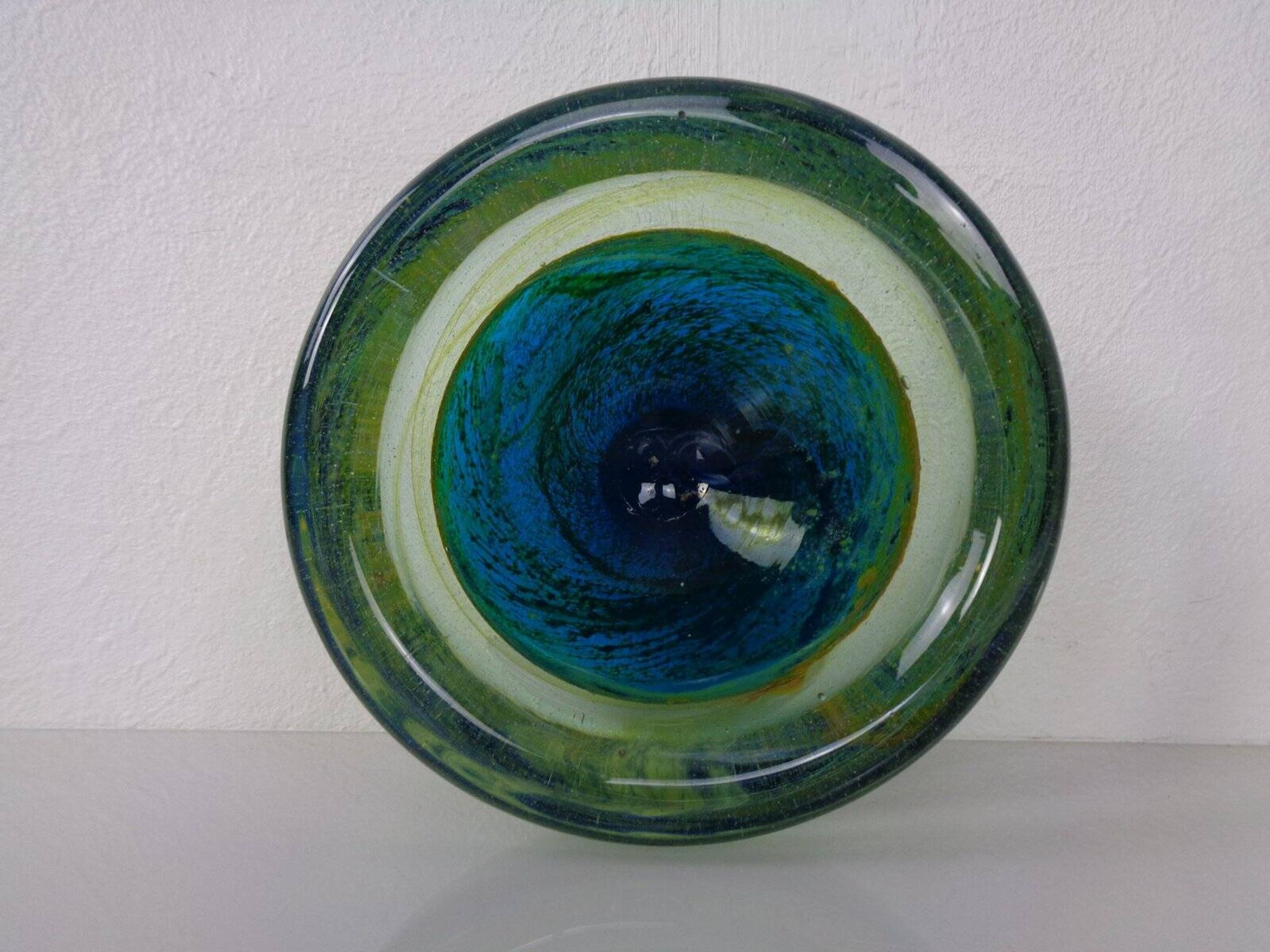 Maltese glass ashtray from Mdina, 1960s