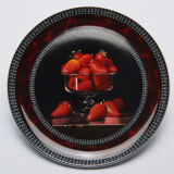 6 Dessert plates Bernardaud by the painter Chauray