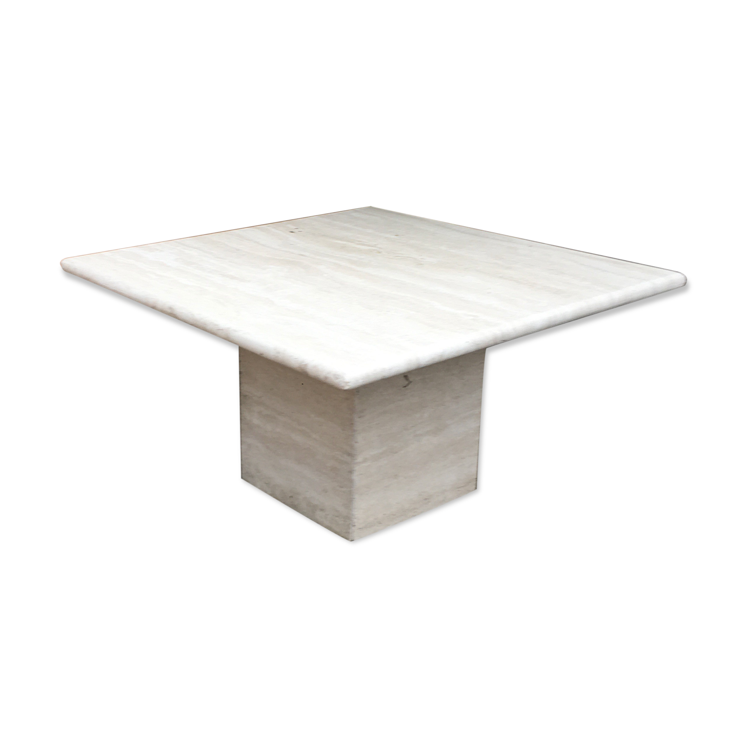 Travertine coffee table