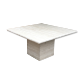 Travertine coffee table