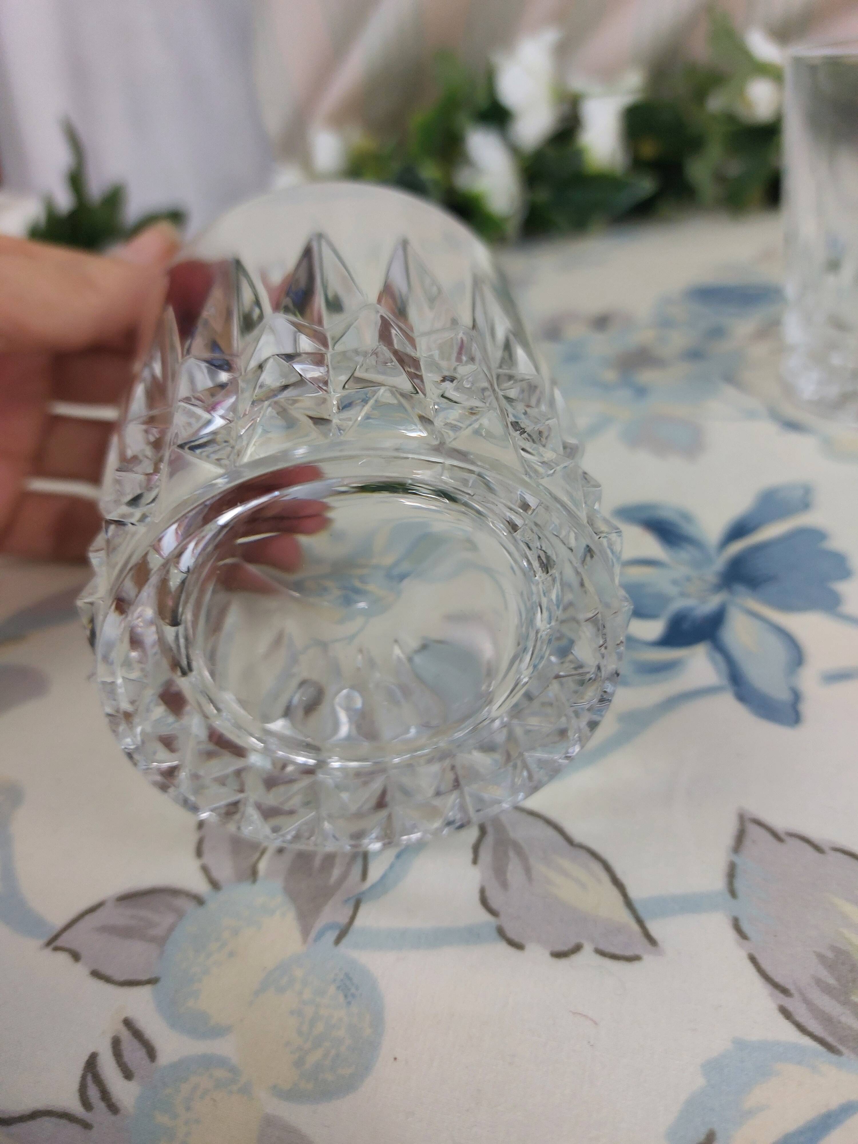 Set of 4 crystal glasses