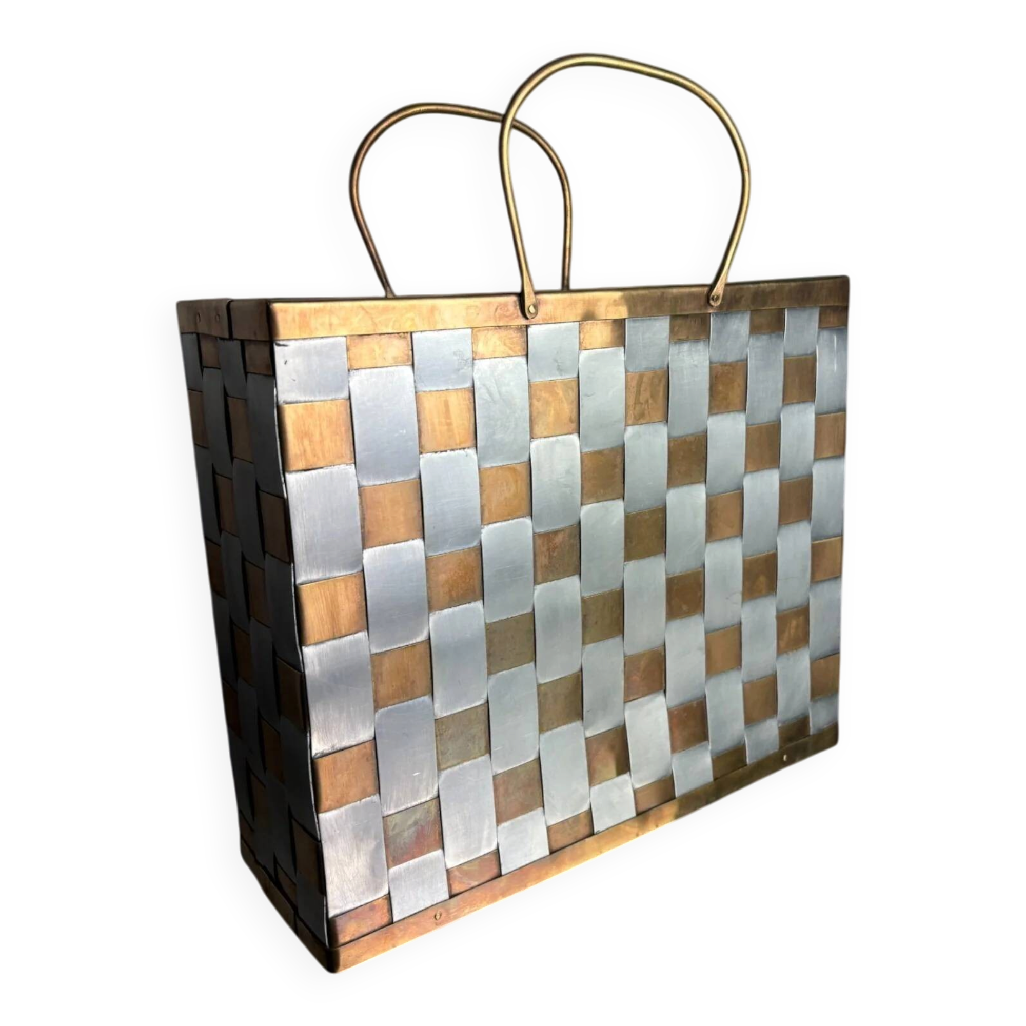 Paul Evans style magazine rack, 1970s, Italy
