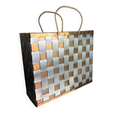 Paul Evans style magazine rack, 1970s, Italy