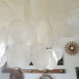 Luster with mother-of-pearl grapevines