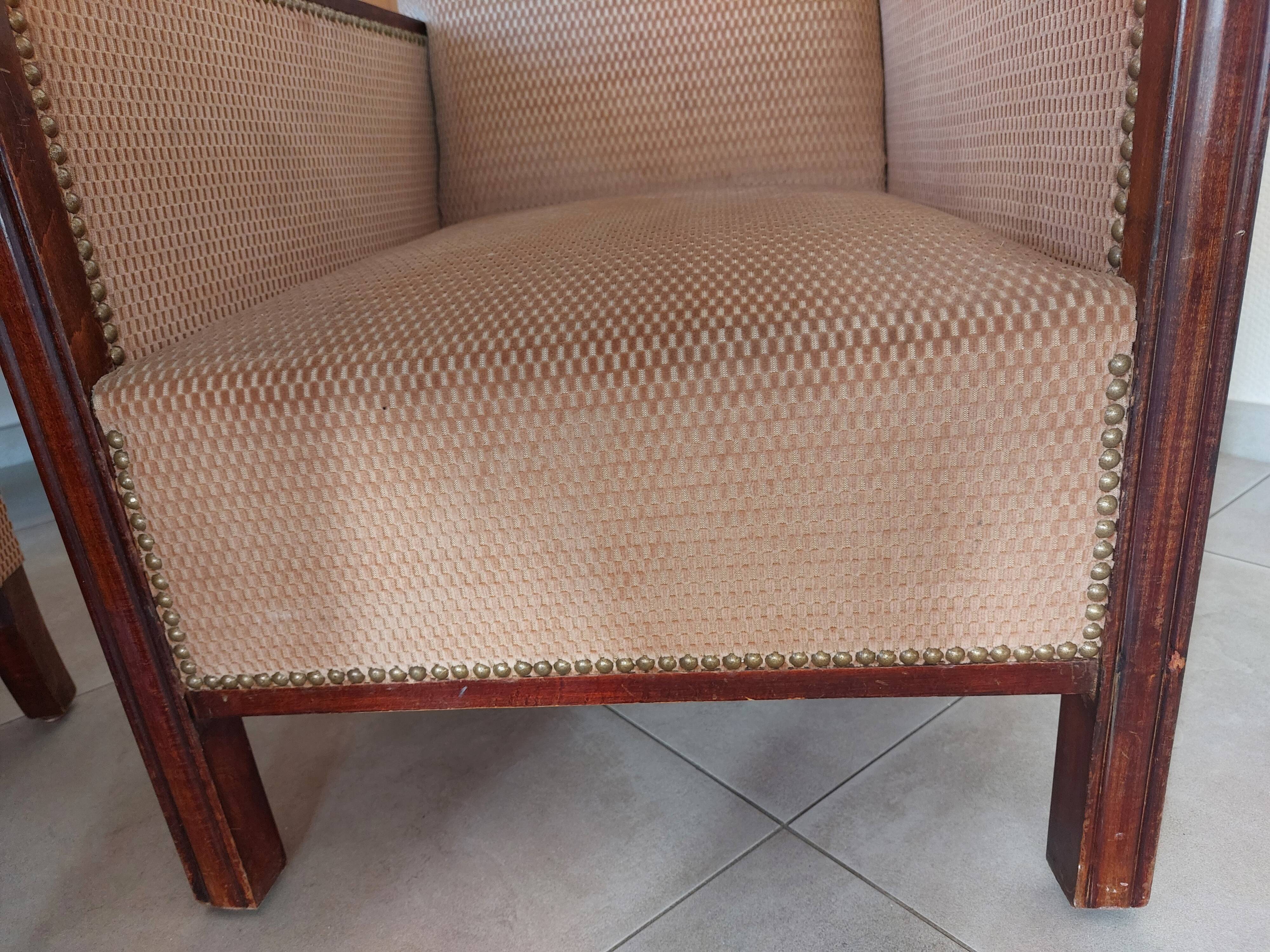 Pair of art deco armchairs