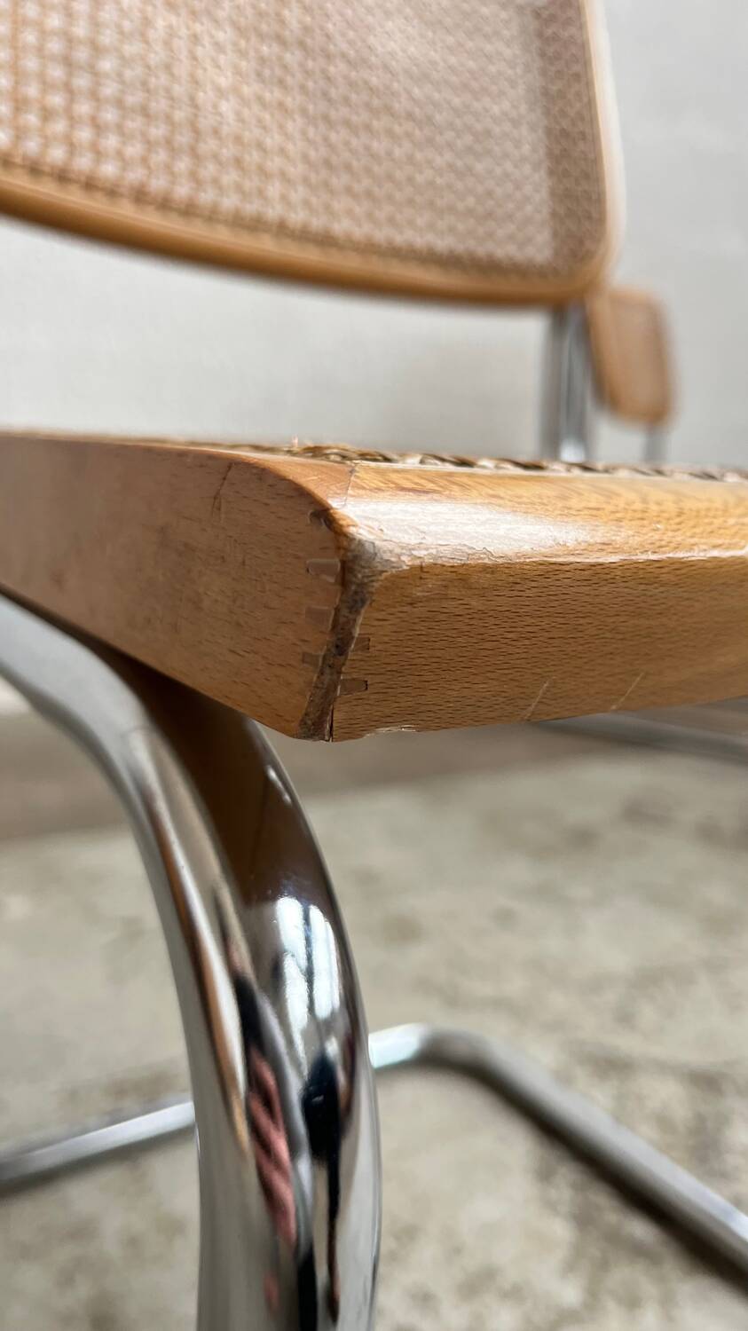 4 Cesca B32 Marcel Breuer chairs