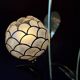 Floral floor lamp in brass and Capiz shell, 1970