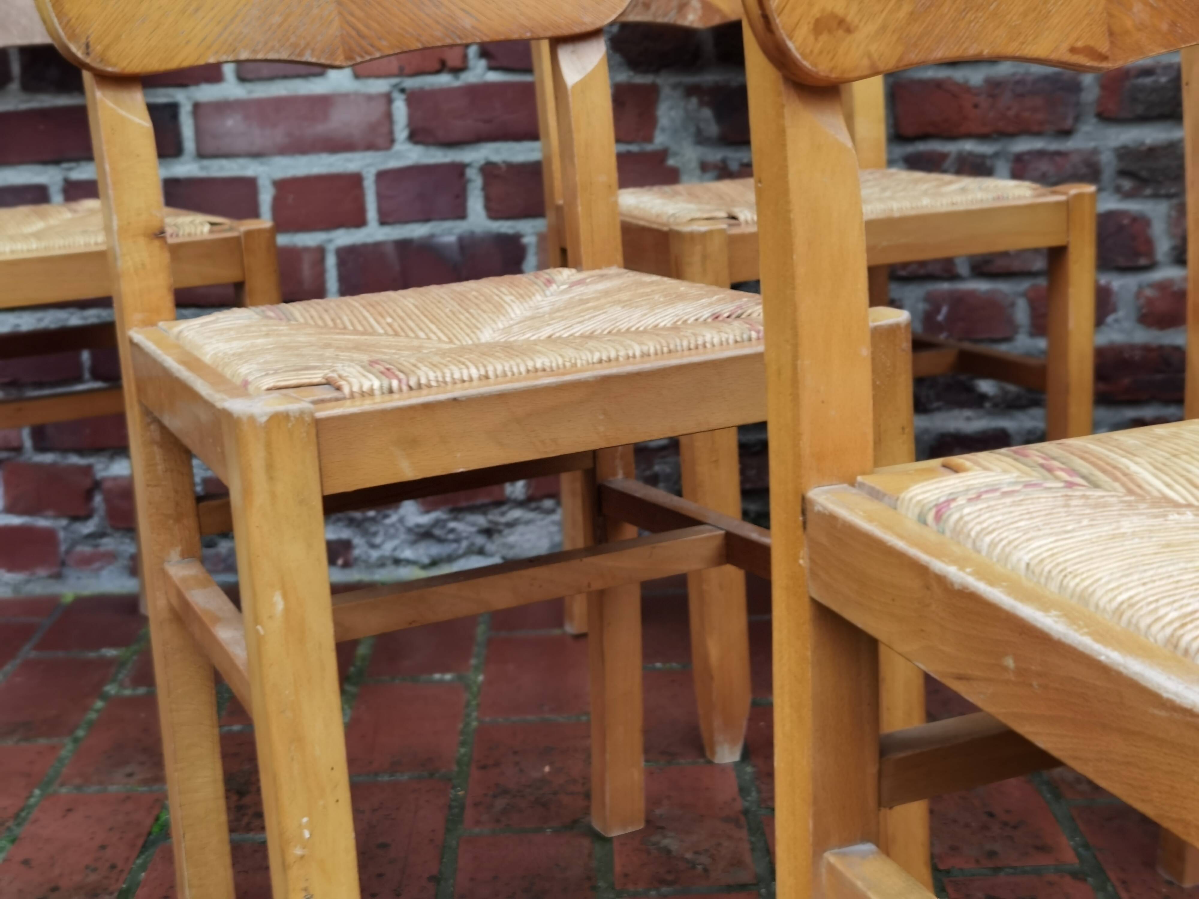 Lot of 6 chairs Pierre Cruege