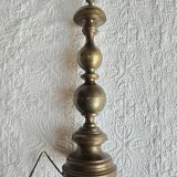 Pretty old brass candlestick type lamp