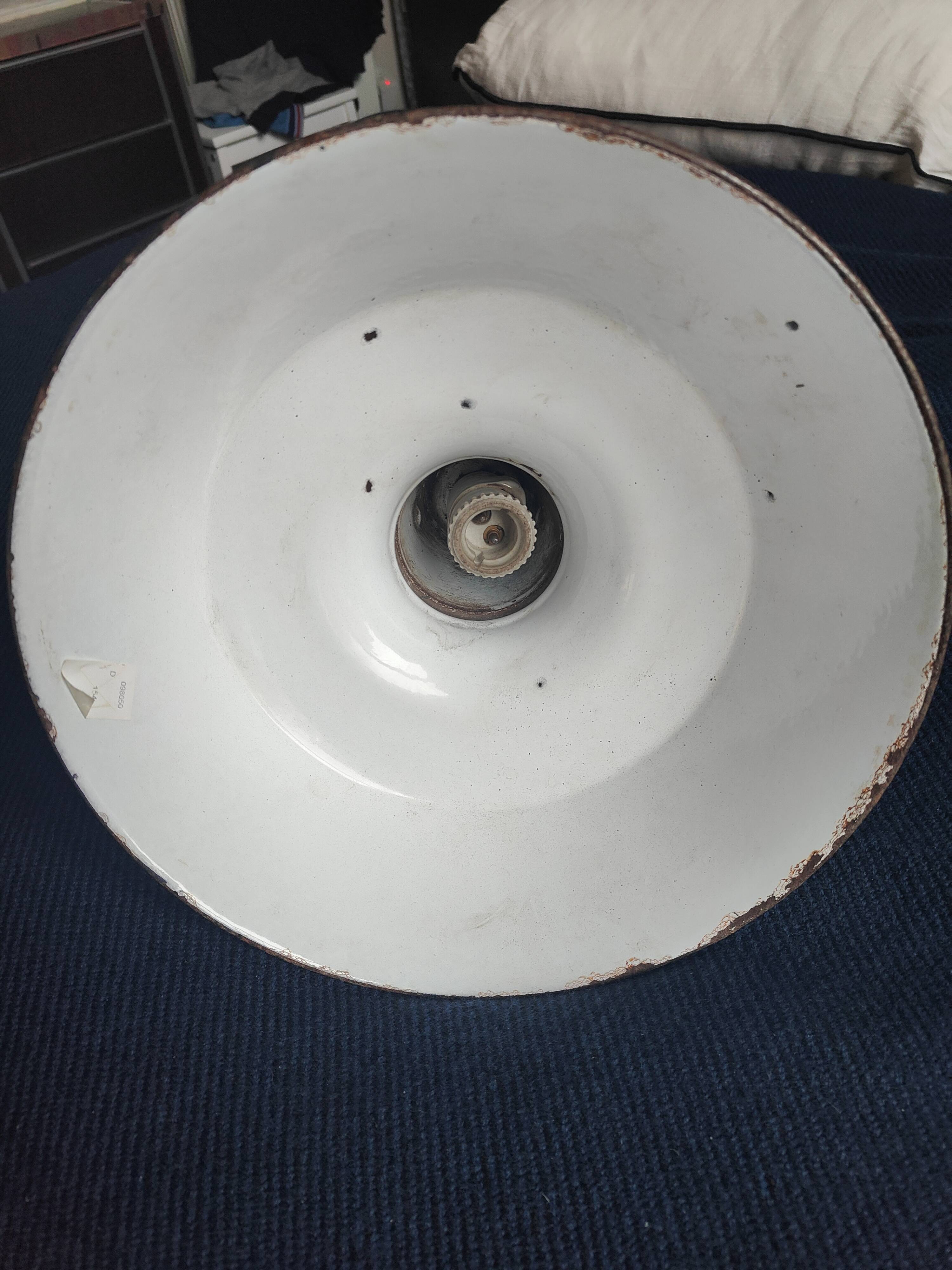 Vintage metal industrial pendant light