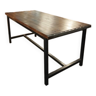 Industrial style dining table