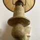 Pair of Arlus torchlight wall light in art deco plaster 1950