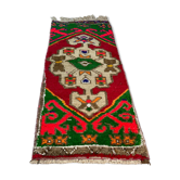 Vintage turkish pastel rug , 100 x 43 cm