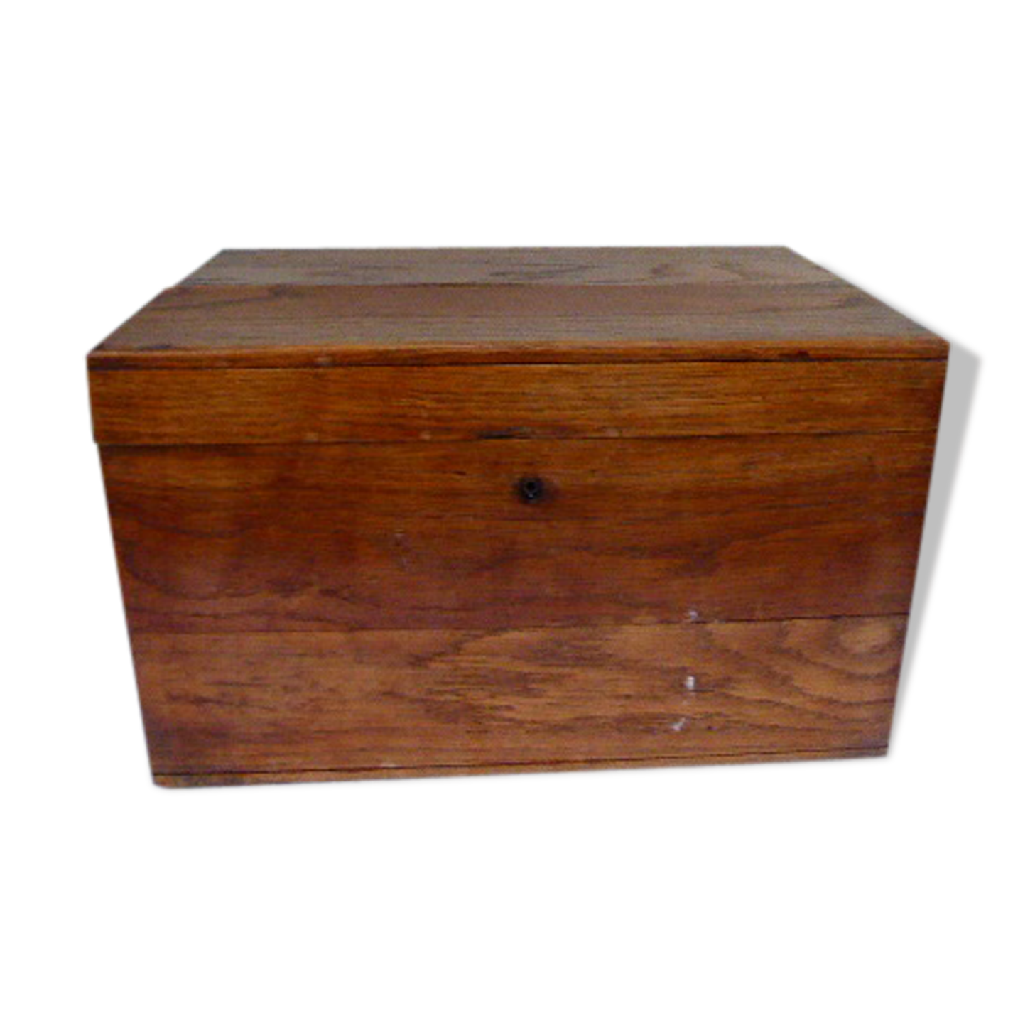 Box Archive wooden varnished wooden old chest