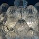 Venetian chandelier in colorless Murano glass, circa 1970