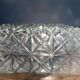 Vintage square molded glass ceiling light