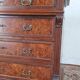 Neo-Renaissance Henri II chest of drawers in walnut burr
