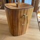 Vintage champagne bucket / teak ice cream
