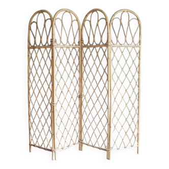 Vintage rattan screen