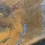 Painting of a naïve style horse