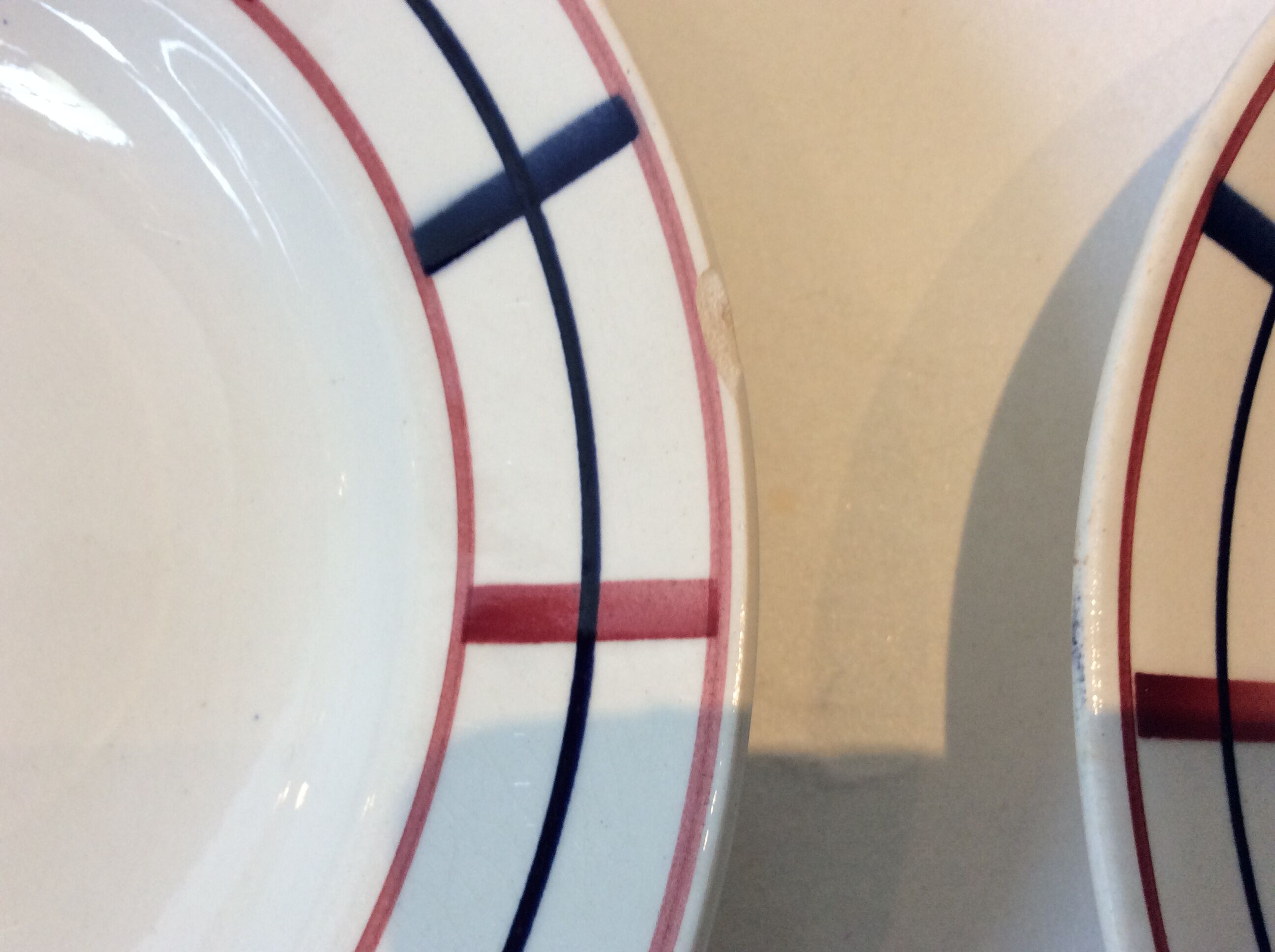 6 Basque soup plates