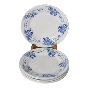 6 assiettes plates terre de fer