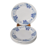 6 assiettes plates terre de fer Hammage & moulins des loups