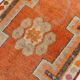 3x11 Turkish Navy Blue & Orange Vintage Runner Rug, 101x339Cm