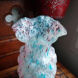 Blue Clichy glass vase