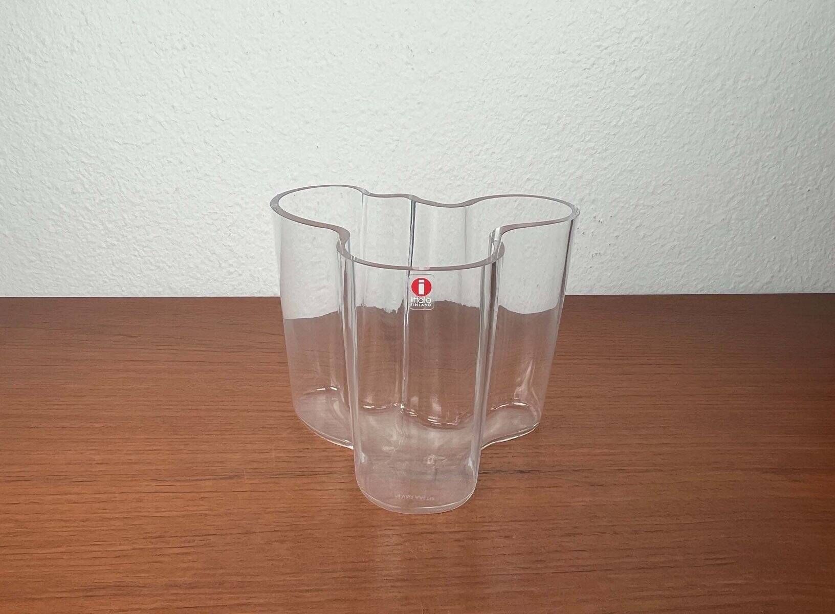 Mid-Century Modern Glass Vase by Alvar Aalto for Iittala, 1990s