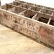 Old Vintage wooden locker box for 15 bottles - Moureaux Pantin