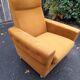 Pair of armchairs from the 70s in ochre velvet