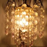 Table lamp with glass pendants